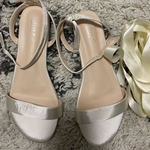 Kailee P Ivory Wedding Flat Shoes